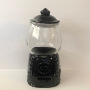 Target black gumball canister holder jar